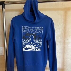 Nike Air Jordan Blue Graphic Hoodie